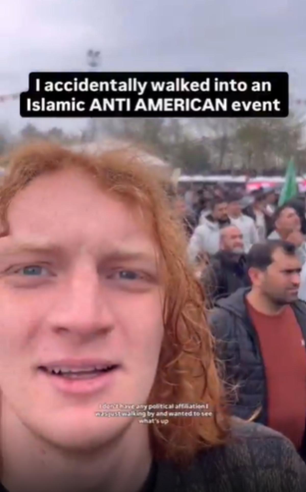 Gezmeye gittiği Diyarbakır da kendini protestonun ortasında buldu! 1