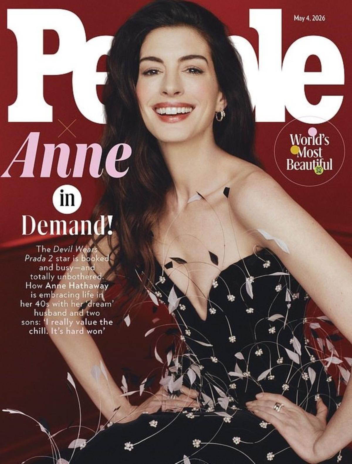 Anne Hathaway  D&uuml;nyanın En G&uuml;zel Kadını  se&ccedil;ildi 1