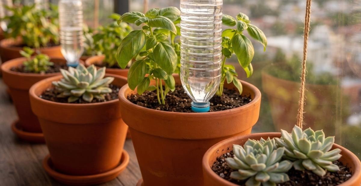 Dışarı &ccedil;ıkmadan balkona pet şişe asın: En pratik y&ouml;ntem 1