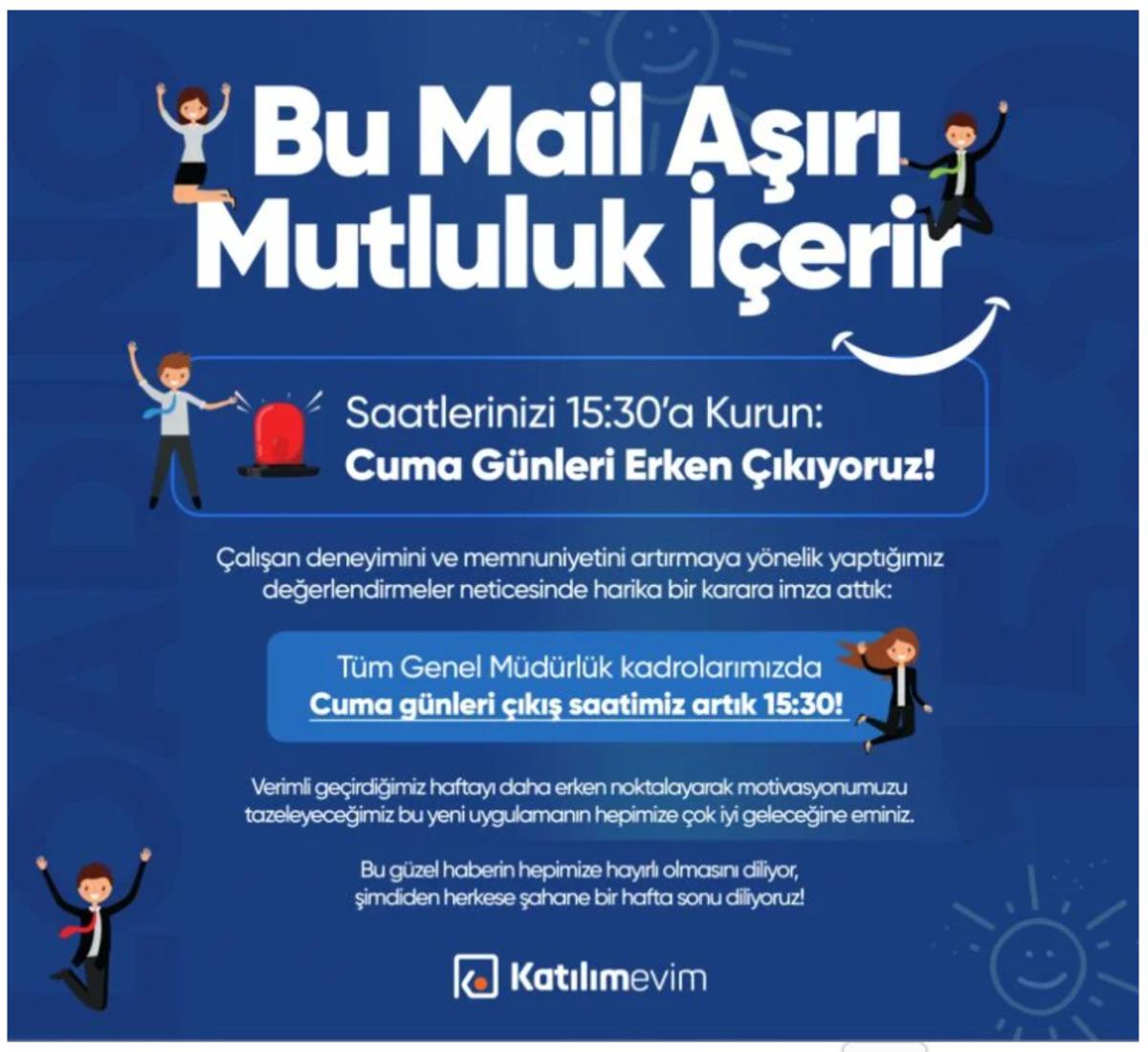 Hisseleri y&uuml;kselen Katılımevim den (KTLEV) mesai saati a&ccedil;ıklaması, G&ouml;rsel 1