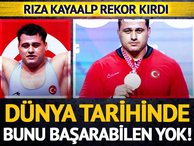 Rıza Kayaalp, 13. kez Avrupa şampiyonu olarak d&uuml;nya rekoru kırdı!