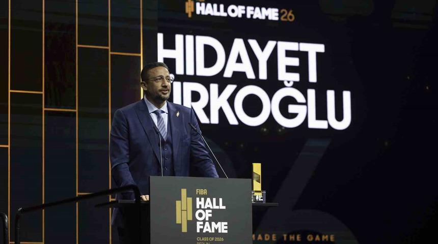 TBF Başkanı Hidayet T&uuml;rkoğlu, FIBA Hall of Fame 2026 &ouml;d&uuml;l&uuml;n&uuml; aldı