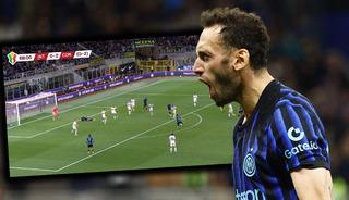 Hakan &Ccedil;alhanoğlu şov yaptı! Inter'i tek başına finale taşıdı