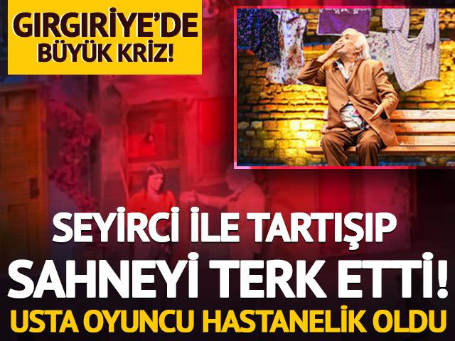 Gırgıriye M&uuml;zikali'nde b&uuml;y&uuml;k kriz! Seyirci ile tartışan M&uuml;jdat Gezen hastaneye kaldırıldı