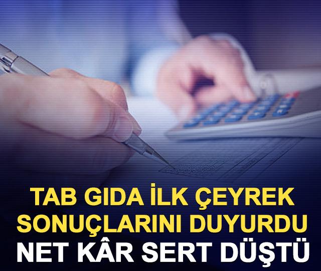 TABGD ilk &ccedil;eyrek sonu&ccedil;larını duyurdu! K&acirc;r y&uuml;zde 45 d&uuml;şt&uuml;