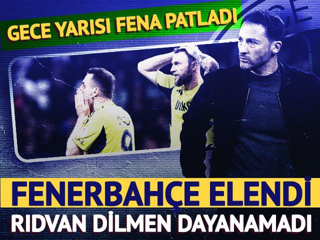 Fenerbah&ccedil;e elendi, Rıdvan Dilmen dayanamadı! Gece yarısı fena patladı