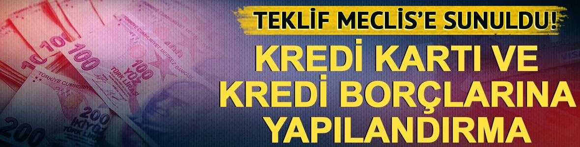 Kredi kartı bor&ccedil;larına faiz silme teklifi Meclis'e taşındı