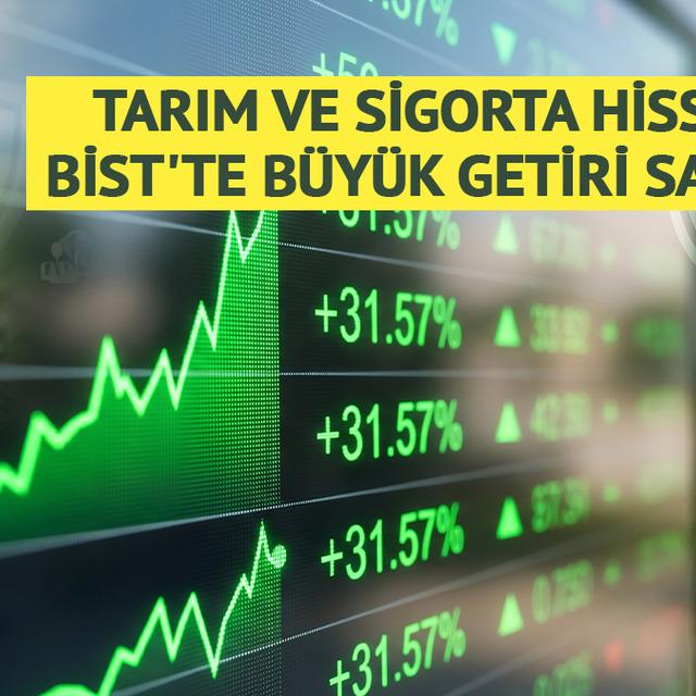 Tarım ve sigorta hisseleri BİST'te b&uuml;y&uuml;k getiri sağlıyor
