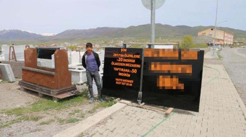 Çok ilginç mezarlık ilanı!