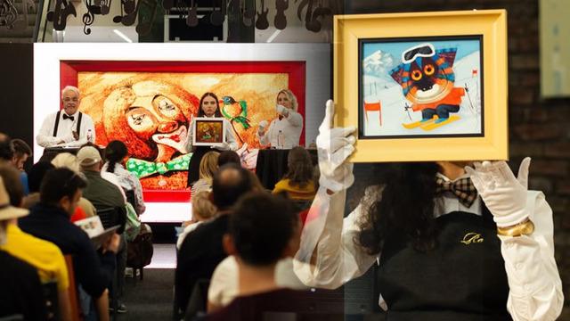 Akasya'da çocuklara özel resim müzayedesi