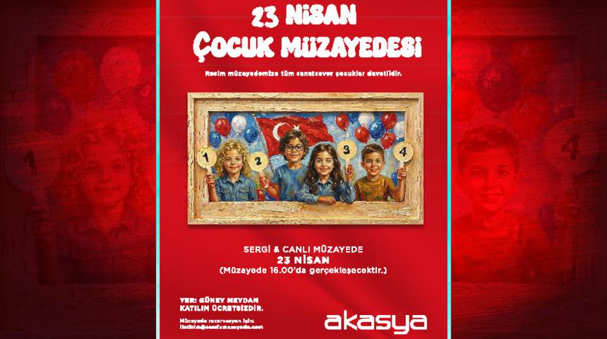 Yuliya & Rahmi &Ccedil;&Ouml;ĞENDEZ y&ouml;netimindeki&nbsp;23 Nisan &Ccedil;ocuk M&uuml;zayedesi Akasya AVM'de