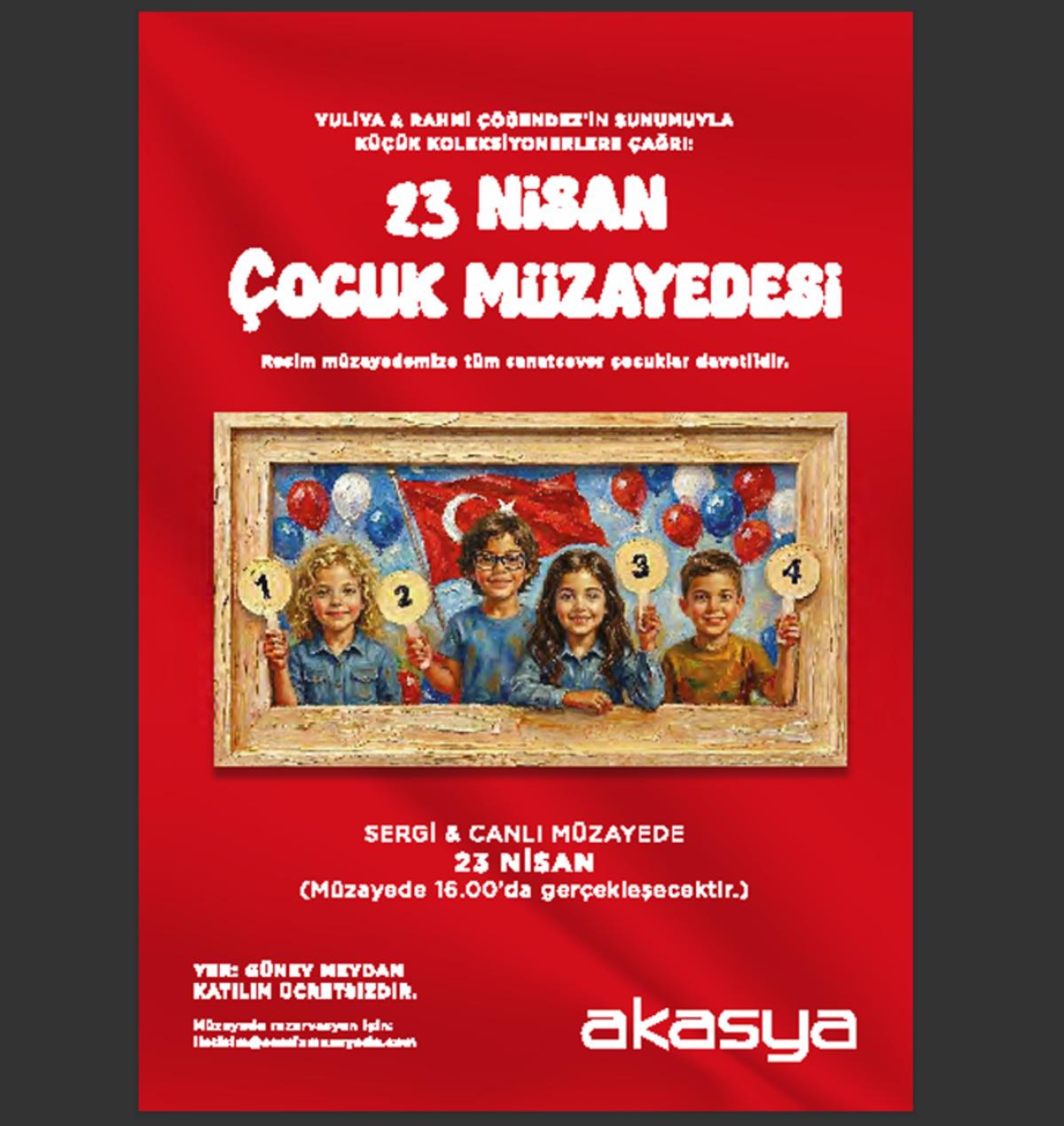 Yuliya & Rahmi &Ccedil;&Ouml;ĞENDEZ y&ouml;netimindeki&nbsp;23 Nisan &Ccedil;ocuk M&uuml;zayedesi Akasya AVM de 1