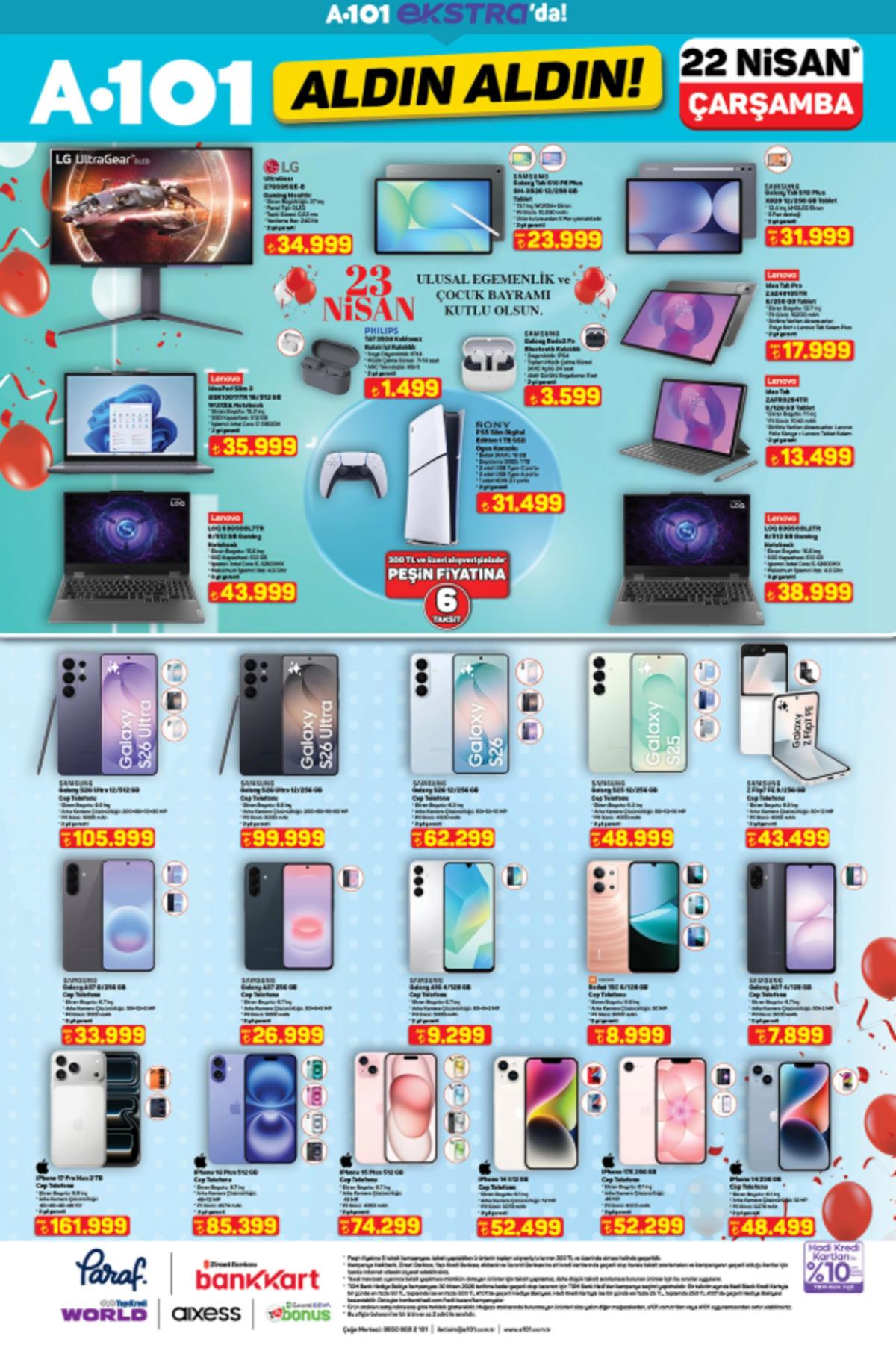 A101 e Playstation 5 geliyor! 23 Nisan 2026 A101 kataloğu 10