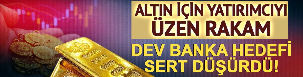 Dev banka hedefi sert d&uuml;ş&uuml;rd&uuml;! Ons altın i&ccedil;in 5.200 dolar tahmini