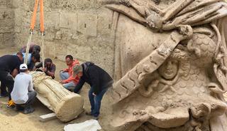 Tarih&icirc; keşif! 2 metrelik Athena heykeli g&uuml;n ışığına kavuştu