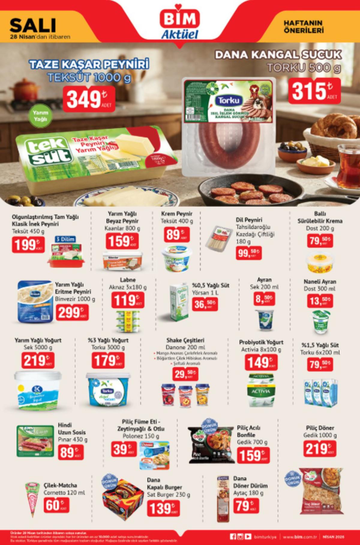 28 Nisan 2026 BİM Aktüel Haftanın Önerileri kataloğu yayınlandı!  1