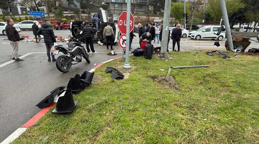 Giresun'da trafik kazası! Yaralılar var
