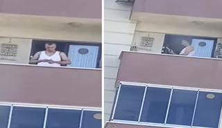 Balkonda şarj&ouml;re mermi dolduran ş&uuml;pheli yakalandı