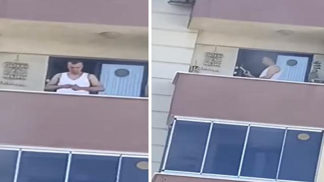 Pendik'te balkonda silah şarjörüne mermi dolduran şüpheli yakalandı