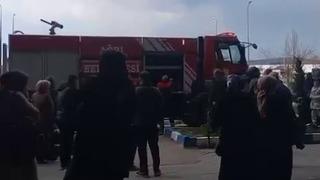 Ağrı’da hastanede yangın paniği