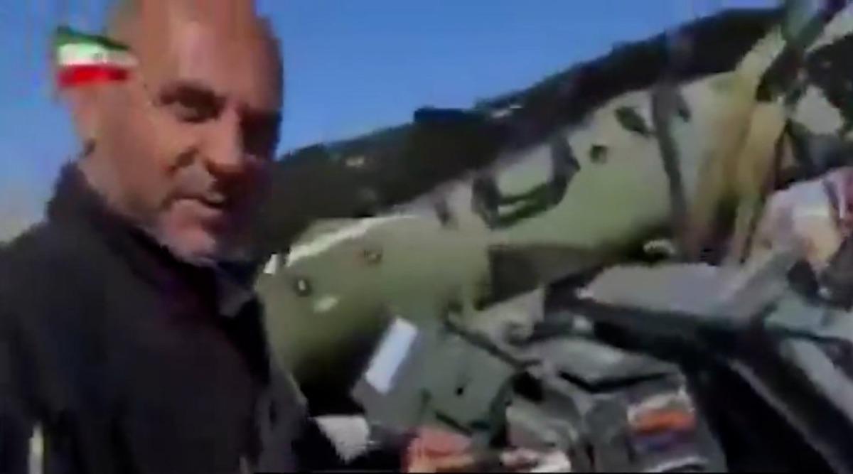 ABD helikopterini d&uuml;ş&uuml;ren İran o anları paylaştı! "Vurun ve onları parampar&ccedil;a edin" 1