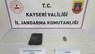 Kayseri&rsquo;de tarihi eser operasyonu