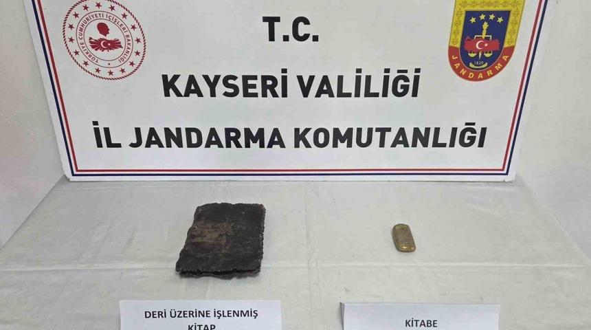 Kayseri&rsquo;de tarihi eser operasyonu