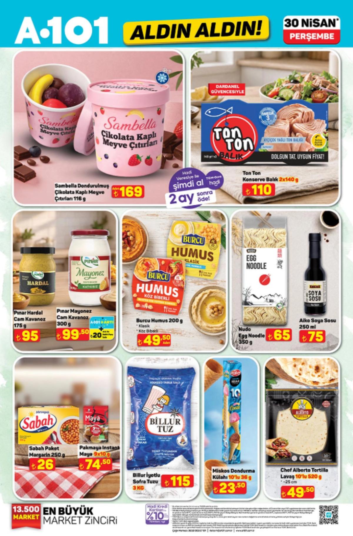 A101 e çadır geliyor! 30 Nisan 2026 A101 kataloğu 1