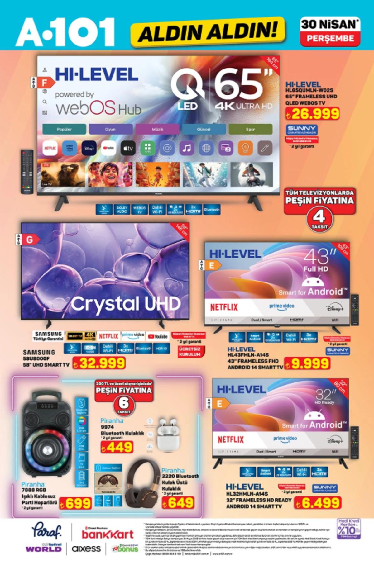 A101 e çadır geliyor! 30 Nisan 2026 A101 kataloğu 6