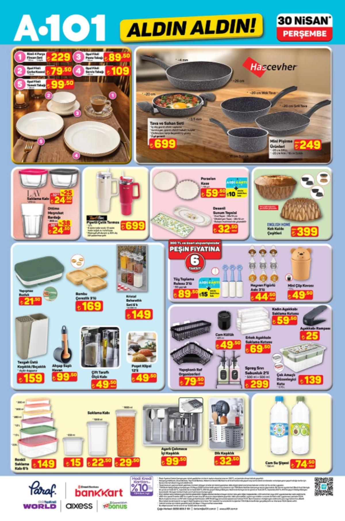 A101 e çadır geliyor! 30 Nisan 2026 A101 kataloğu 10