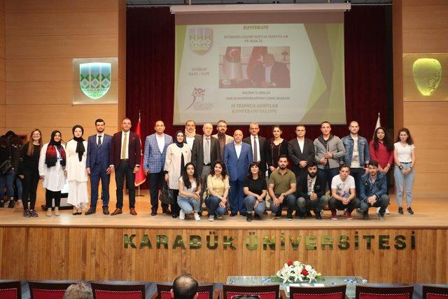 HAK-İŞ Genel Başkanı Arslan KBÜ’de konferans verdi