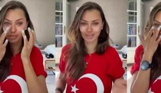 T&uuml;rk bayraklı tiş&ouml;rtle video &ccedil;ekti, milyonlar izledi
