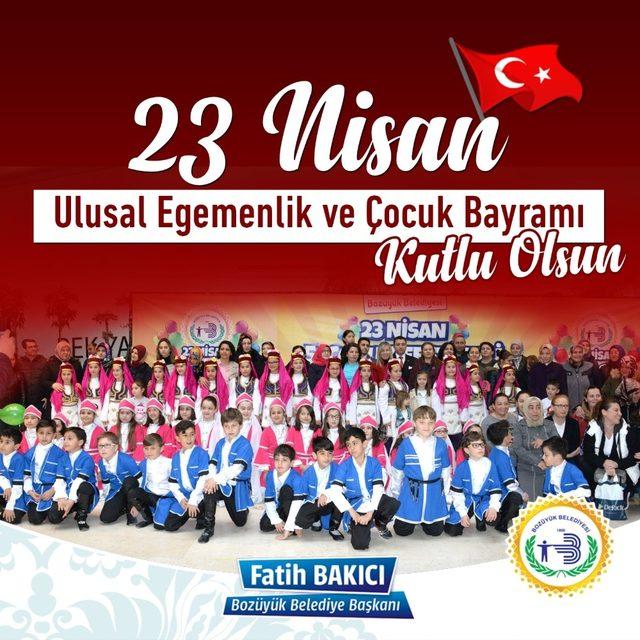 Bozüyük Belediye Başkanı Fatih Bakıcı’nın 23 Nisan Ulusal Egemenlik ve Çocuk Bayramı mesajı