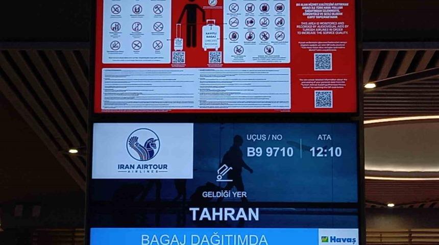 İstanbul Havalimanı&rsquo;nda İran u&ccedil;uşları yeniden başladı