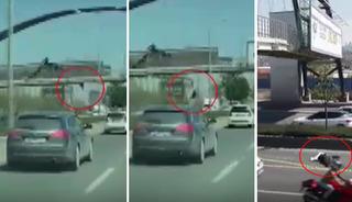 Afiş asarken &uuml;st ge&ccedil;itten d&uuml;ş&uuml;p, otomobilin altında kalarak &ouml;ld&uuml;