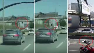 Ankara'da feci kaza: Afiş asarken üst geçitten düşüp, otomobilin altında kalarak öldü