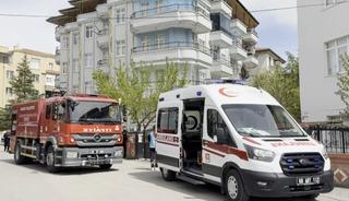 5 katlı apartmanda yangın paniği, bina tahliye edildi