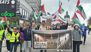 İsve&ccedil;'te İsrail protestosu