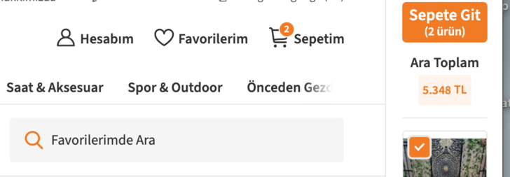 Son olarak, şu anki online alışveriş sepetine baksak senin hakkında bize ne fısıldadığını s&ouml;yler misin?