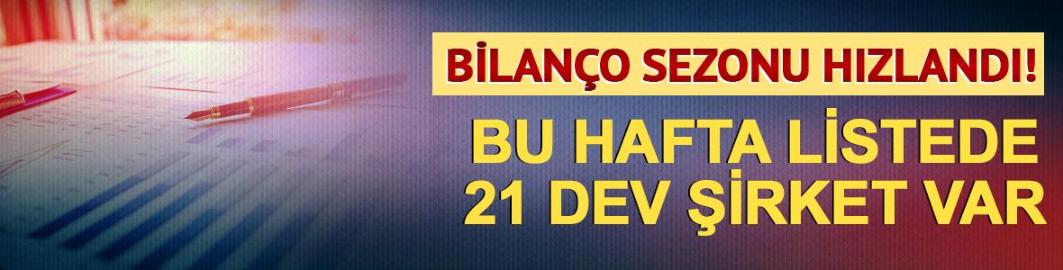 Bilan&ccedil;o sezonu hız kazandı! Bu hafta 21 şirket a&ccedil;ıklayacak