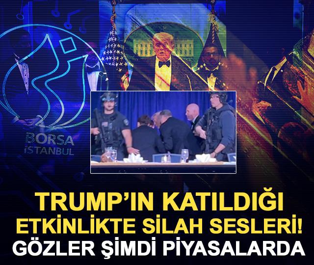 Trump'ın katıldığı etkinlikte silah sesleri! G&ouml;zler piyasalarda