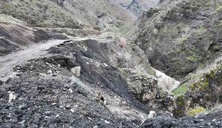 Şırnak&rsquo;ta yağışla beraber heyelan oluştu