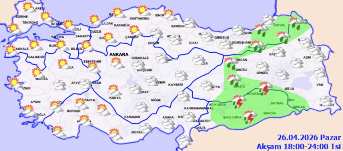 Sıcaklık y&uuml;kseliyor! Hava ikiye b&ouml;l&uuml;nd&uuml;: Kuzeyde bahar, doğuda yağış var 5