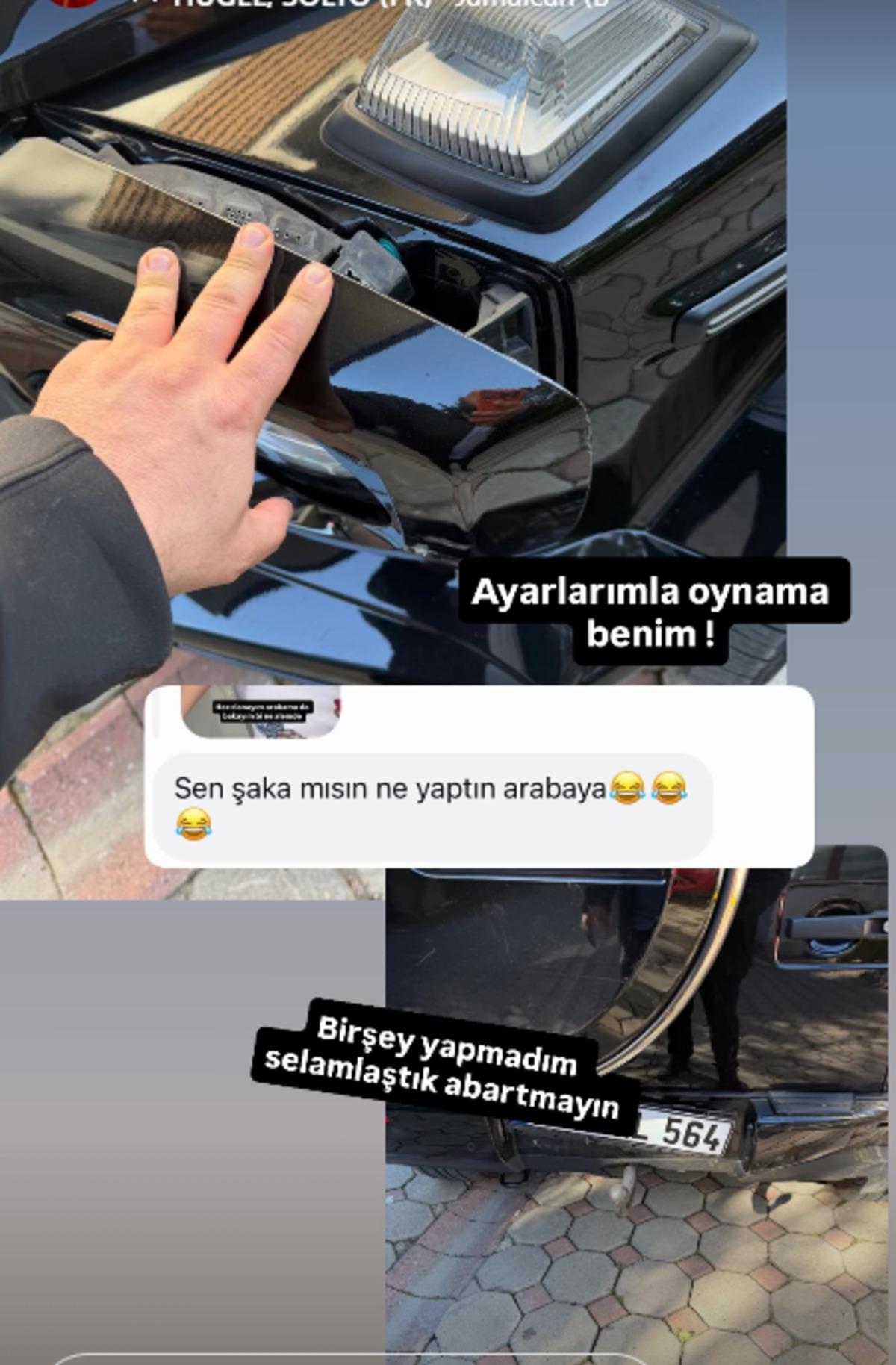 Dilan Polat kocasının arabasına &ccedil;arptı! Paylaşımlar g&uuml;ndemde 2