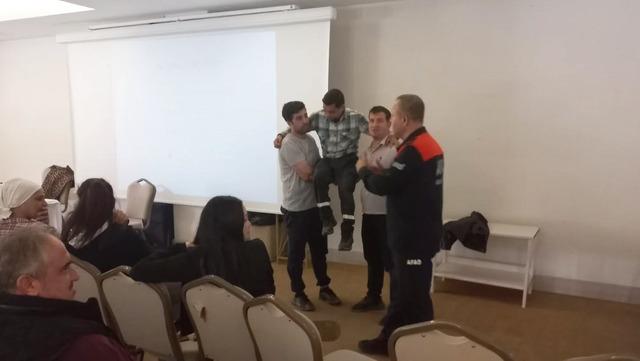 Aydın&rsquo;da otel personeline afet farkındalık eğitimi ve tatbikat 1