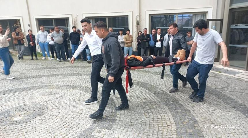 Aydın&rsquo;da otel personeline afet farkındalık eğitimi ve tatbikat