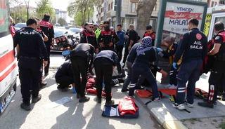 Malatya&rsquo;da yunus timleri kaza yaptı: 2 polis yaralı