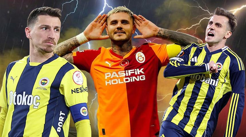 Galatasaray taraftarından olay yaratan Icardi pankartı! Fenerbah&ccedil;e'ye sert g&ouml;nderme