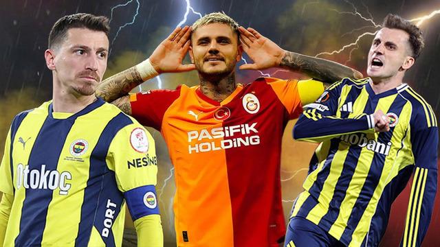 Galatasaray taraftarından olay yaratan Icardi pankartı! Fenerbahçe'ye sert gönderme