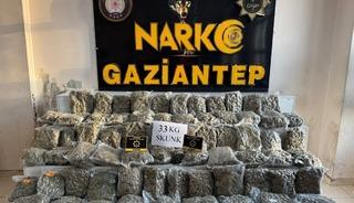 Gaziantep&rsquo;te 34 kilo uyuşturucu ele ge&ccedil;irildi: 1 tutuklama